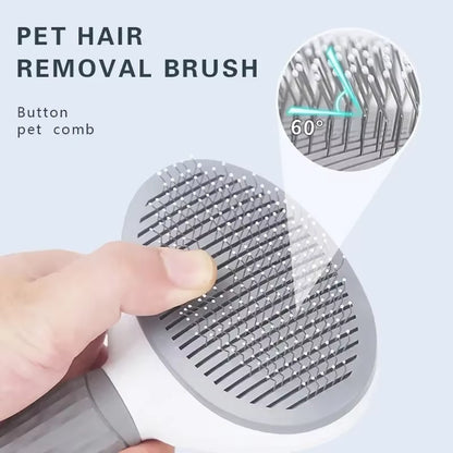 Cat Comb Pet Hair Remover Brush for Dogs Cats Grooming Tools Pets Dematting Comb Dogs Accessories Self Cleaning Pet Dog Brush
