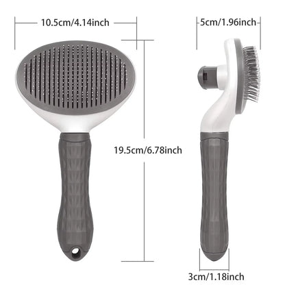 Cat Comb Pet Hair Remover Brush for Dogs Cats Grooming Tools Pets Dematting Comb Dogs Accessories Self Cleaning Pet Dog Brush