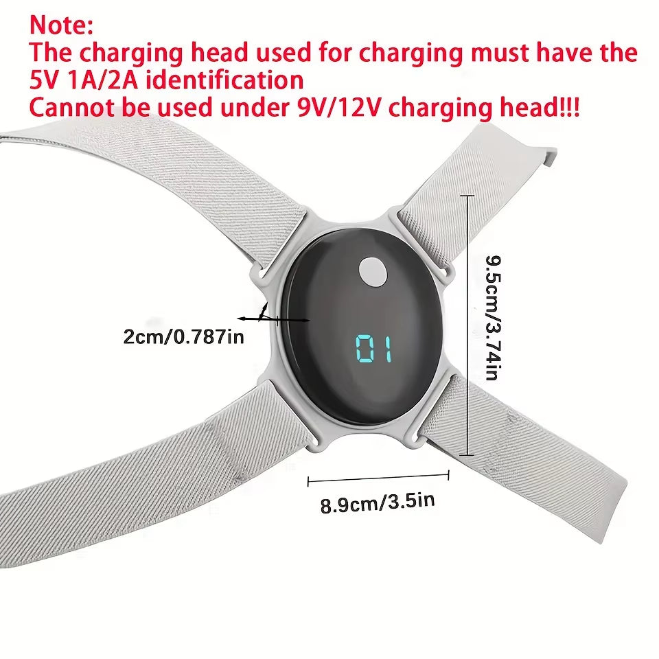 USB Rechargeable Posture Corrector Smart Back Shoulder Trainer with Vibration Alerts, Adjustable Straps Lightweight Comfortable