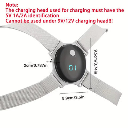 USB Rechargeable Posture Corrector Smart Back Shoulder Trainer with Vibration Alerts, Adjustable Straps Lightweight Comfortable